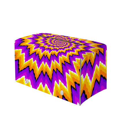 Spiral Expansion Moving Optical Illusion Leather Tissue Box Cover