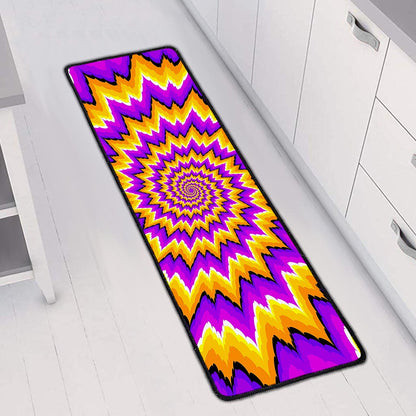 Spiral Expansion Moving Optical Illusion Long Kitchen Mat