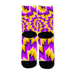 Spiral Expansion Moving Optical Illusion Long Socks