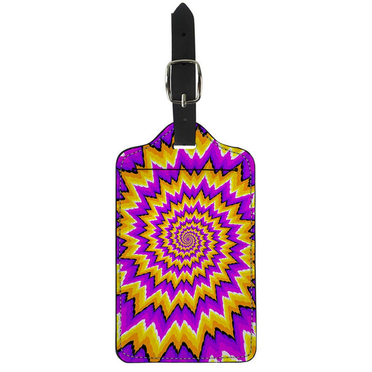Spiral Expansion Moving Optical Illusion Luggage Tag