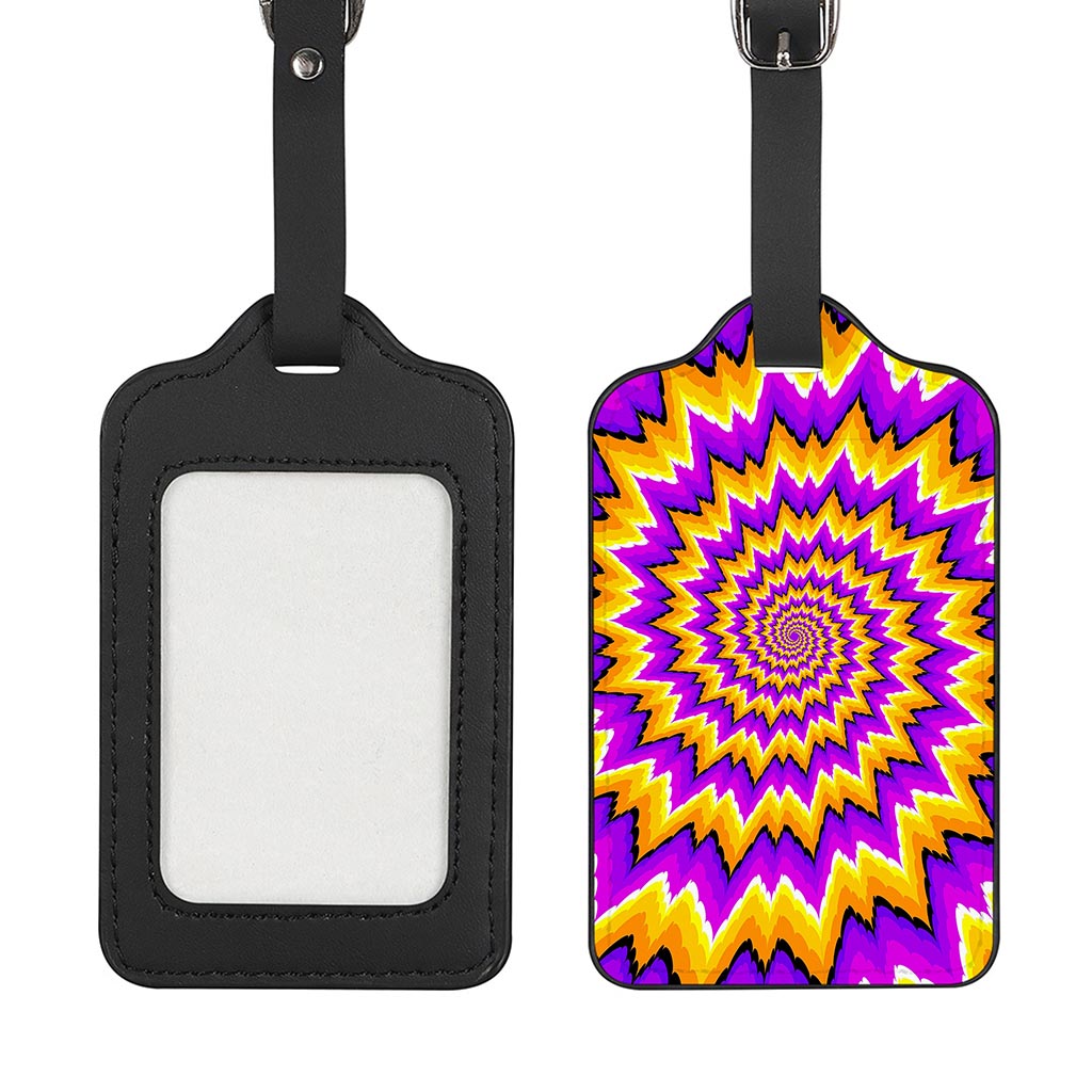 Spiral Expansion Moving Optical Illusion Luggage Tag