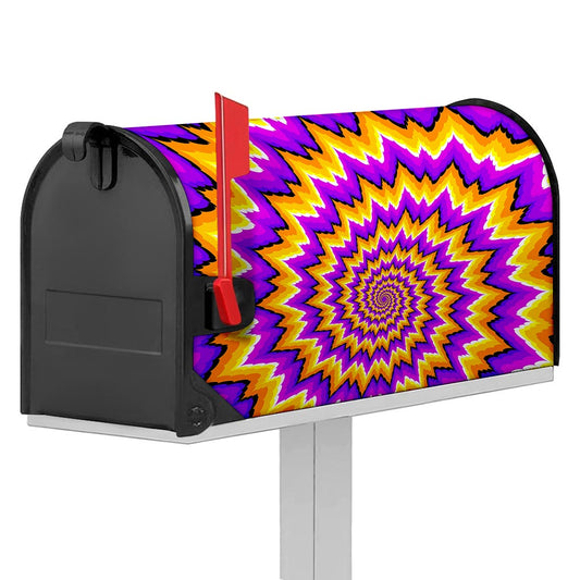 Spiral Expansion Moving Optical Illusion Mailbox Cover