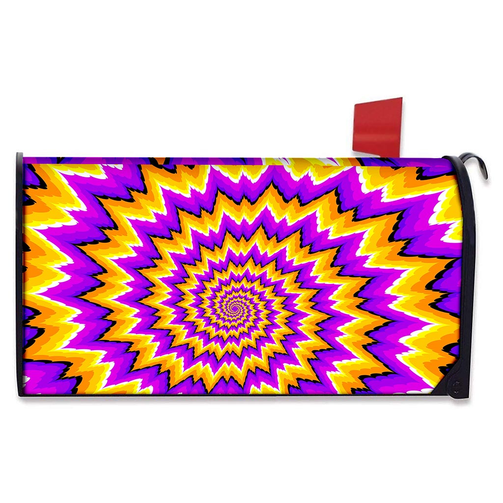 Spiral Expansion Moving Optical Illusion Mailbox Cover
