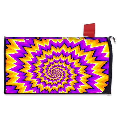 Spiral Expansion Moving Optical Illusion Mailbox Cover