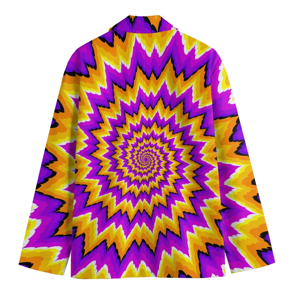 Spiral Expansion Moving Optical Illusion Men's Blazer