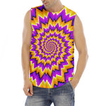 Spiral Expansion Moving Optical Illusion Men's Fitness Tank Top