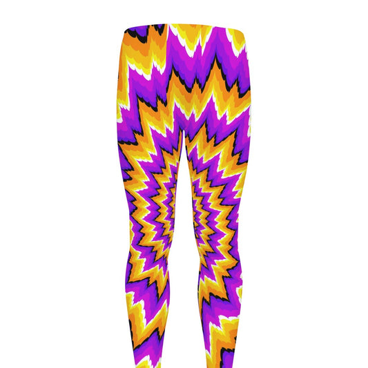 Spiral Expansion Moving Optical Illusion Men's leggings