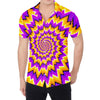 Spiral Expansion Moving Optical Illusion Men's Shirt