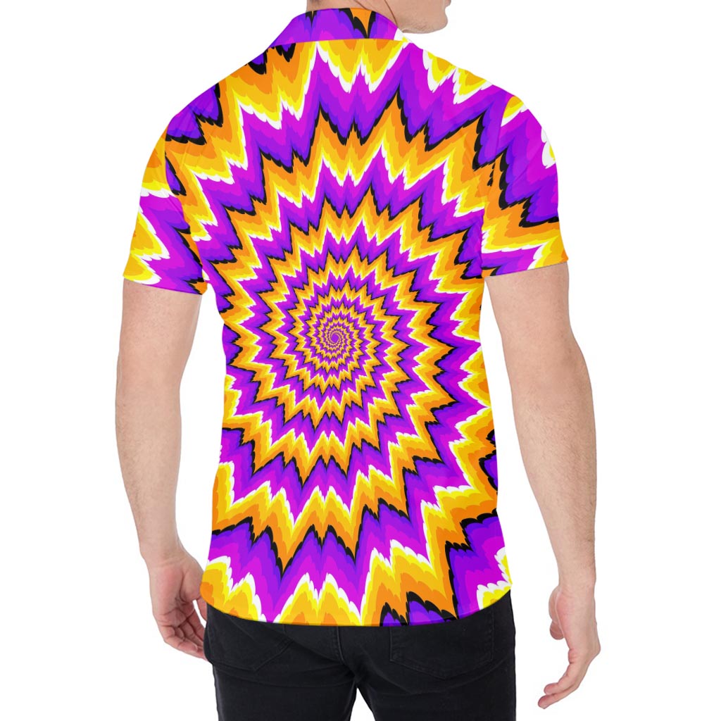 Spiral Expansion Moving Optical Illusion Men's Shirt