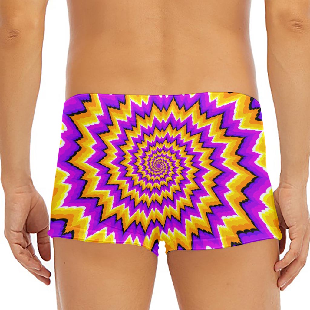 Spiral Expansion Moving Optical Illusion Men's Short Boxer Briefs