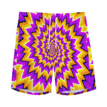 Spiral Expansion Moving Optical Illusion Men's Sports Shorts