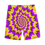 Spiral Expansion Moving Optical Illusion Men's Sports Shorts