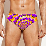 Spiral Expansion Moving Optical Illusion Men's Swim Briefs