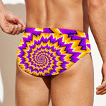 Spiral Expansion Moving Optical Illusion Men's Swim Briefs