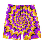 Spiral Expansion Moving Optical Illusion Men's Swim Trunks