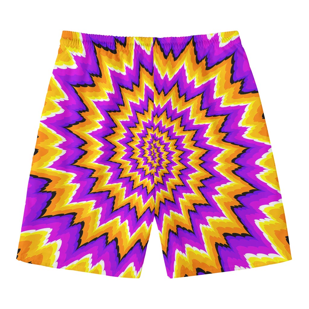 Spiral Expansion Moving Optical Illusion Men's Swim Trunks