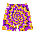 Spiral Expansion Moving Optical Illusion Men's Swim Trunks
