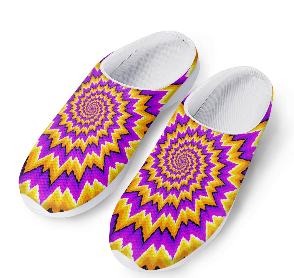 Spiral Expansion Moving Optical Illusion Mesh Casual Shoes