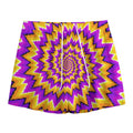 Spiral Expansion Moving Optical Illusion Mesh Shorts