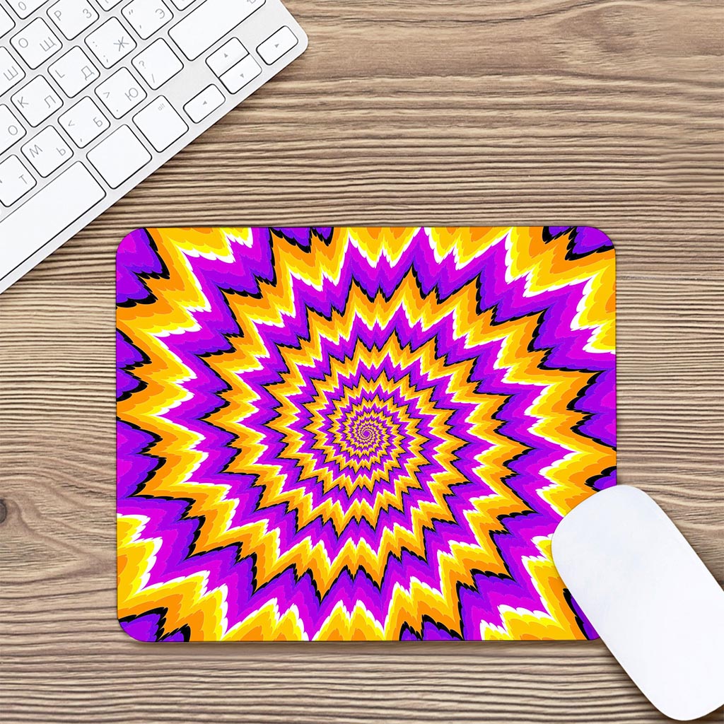 Spiral Expansion Moving Optical Illusion Mouse Pad