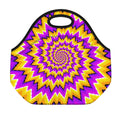 Spiral Expansion Moving Optical Illusion Neoprene Lunch Bag