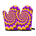 Spiral Expansion Moving Optical Illusion Oven Mitts