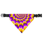 Spiral Expansion Moving Optical Illusion Over The Collar Dog Bandana