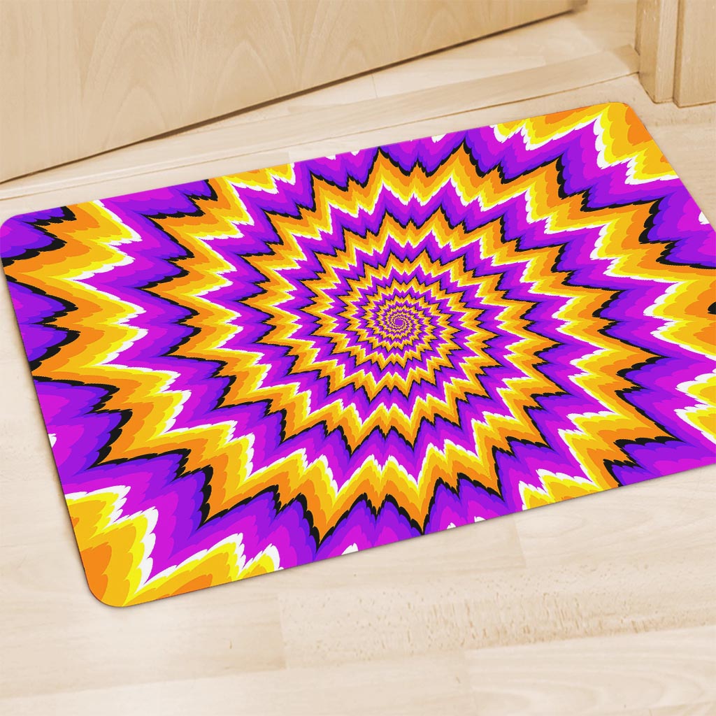 Spiral Expansion Moving Optical Illusion Polyester Doormat