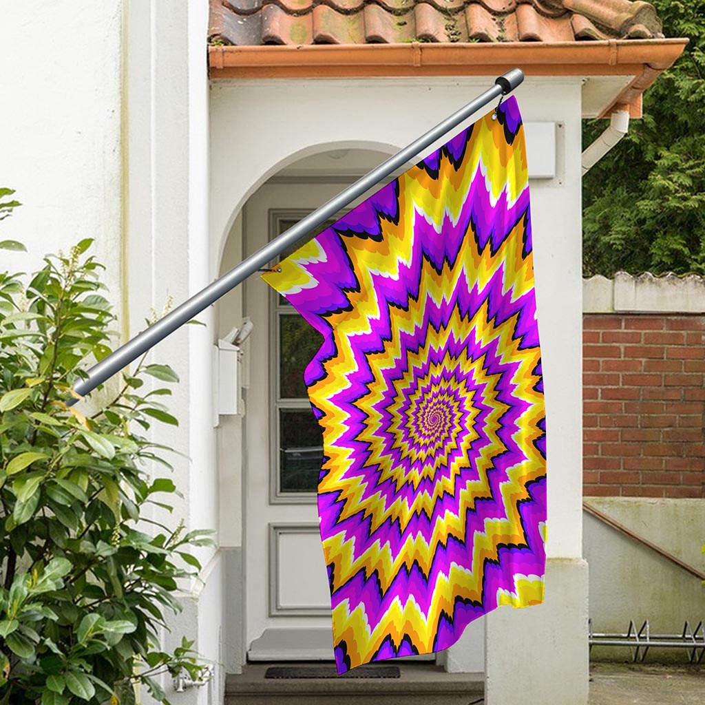 Spiral Expansion Moving Optical Illusion Polyester Flag