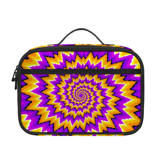 Spiral Expansion Moving Optical Illusion Portable Lunch Bag