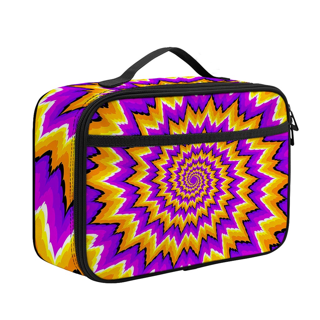 Spiral Expansion Moving Optical Illusion Portable Lunch Bag