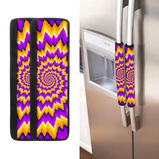 Spiral Expansion Moving Optical Illusion Refrigerator Handle Covers
