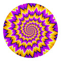 Spiral Expansion Moving Optical Illusion Round Blanket