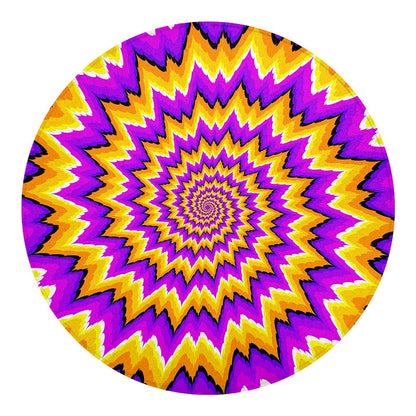 Spiral Expansion Moving Optical Illusion Round Blanket