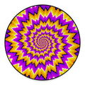 Spiral Expansion Moving Optical Illusion Round Floor Mat