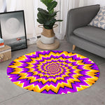 Spiral Expansion Moving Optical Illusion Round Rug