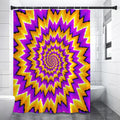 Spiral Expansion Moving Optical Illusion Shower Curtain