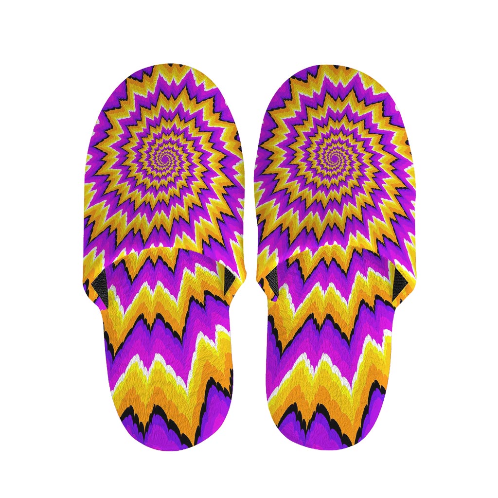 Spiral Expansion Moving Optical Illusion Slippers