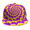 Spiral Expansion Moving Optical Illusion Snapback Cap