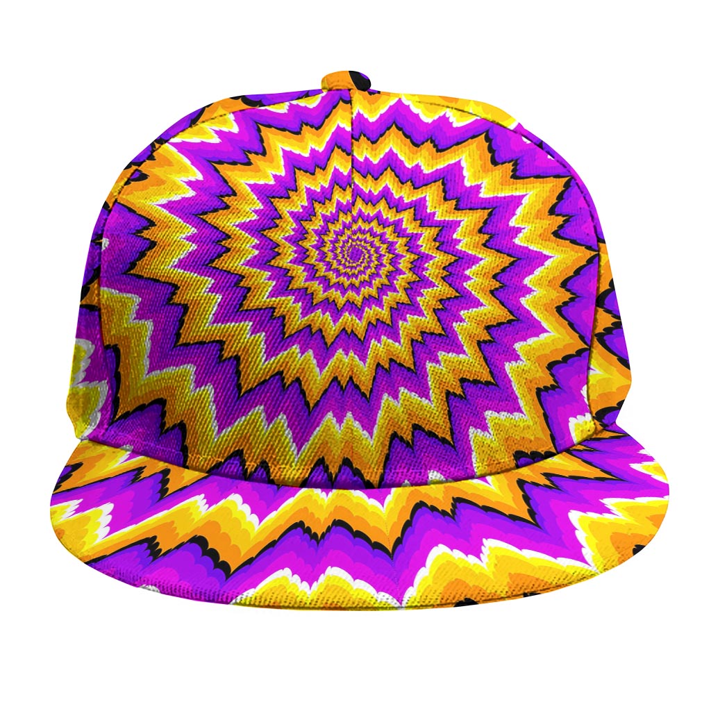 Spiral Expansion Moving Optical Illusion Snapback Cap