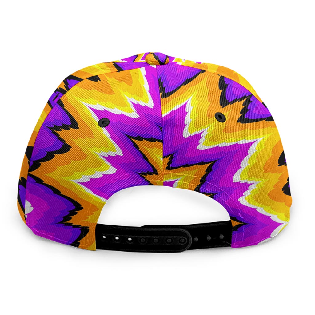 Spiral Expansion Moving Optical Illusion Snapback Cap