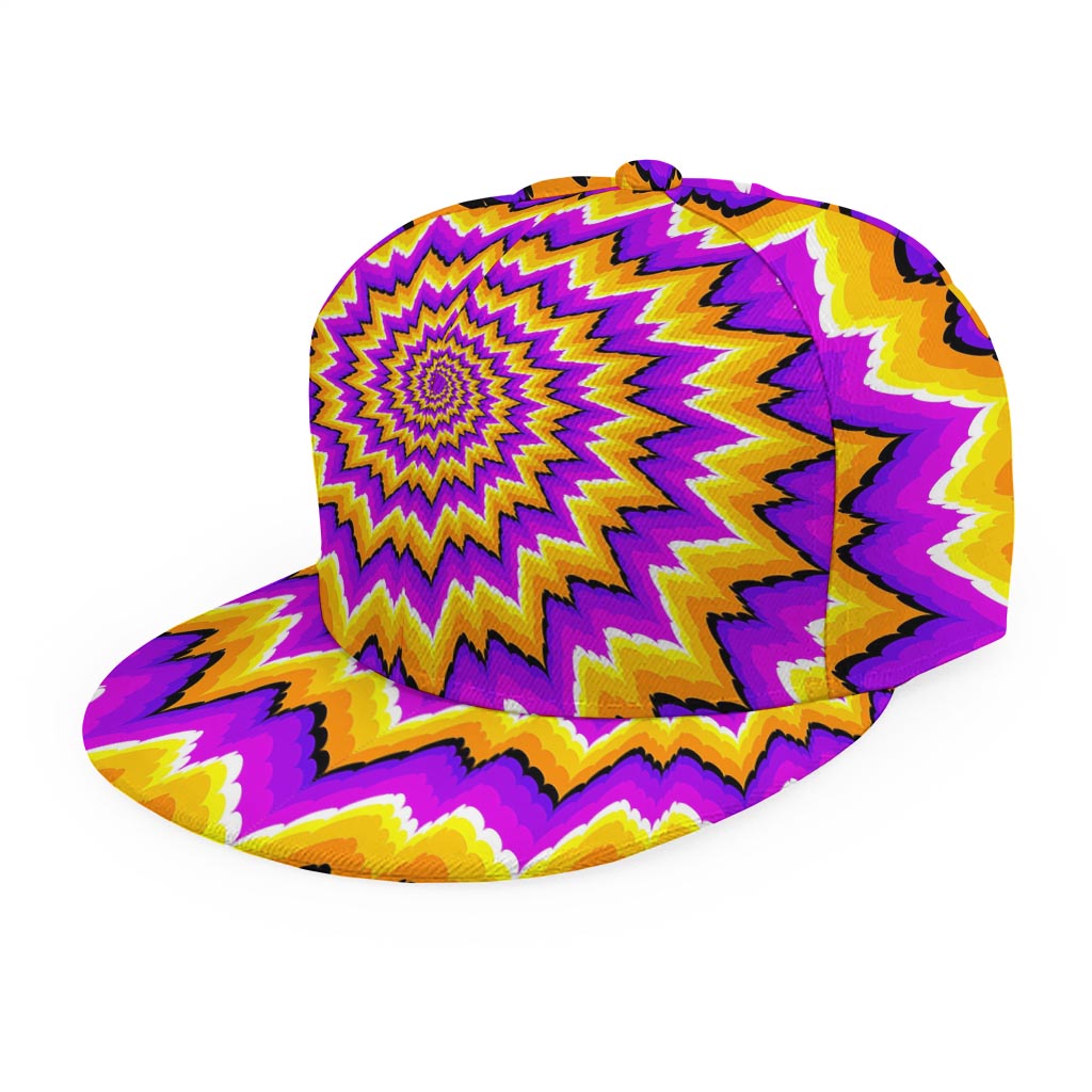 Spiral Expansion Moving Optical Illusion Snapback Cap
