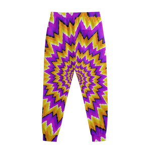 Spiral Expansion Moving Optical Illusion Sweatpants