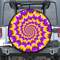 Spiral Expansion Moving Optical Illusion Tire Cover