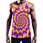Spiral Expansion Moving Optical Illusion Training Tank Top