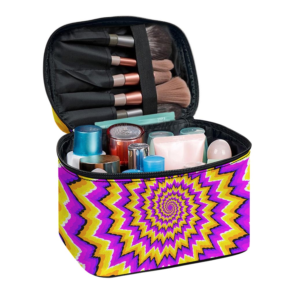 Spiral Expansion Moving Optical Illusion Travel Makeup Bag