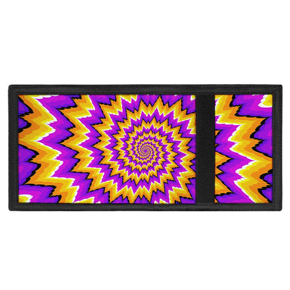 Spiral Expansion Moving Optical Illusion Trifold Wallet