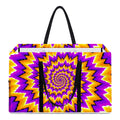 Spiral Expansion Moving Optical Illusion Utility Tote Bag