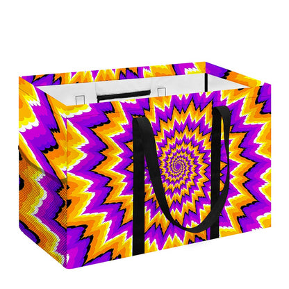 Spiral Expansion Moving Optical Illusion Utility Tote Bag