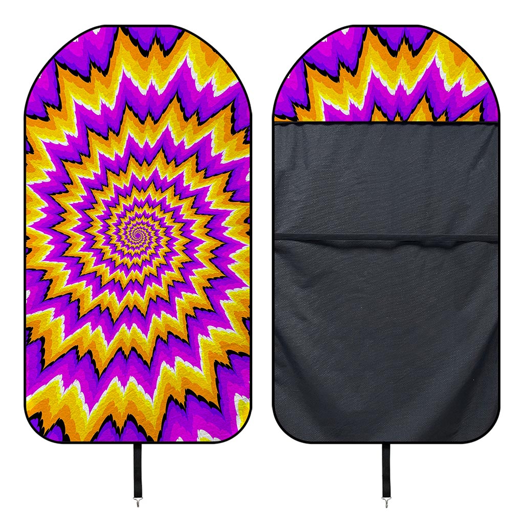 Spiral Expansion Moving Optical Illusion Waterproof Car Seat Cover